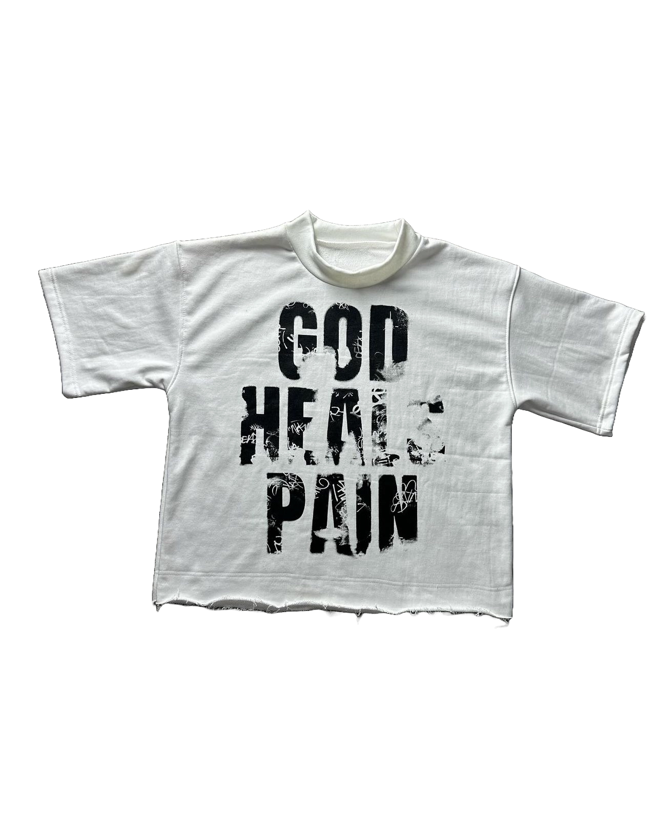Black version "god heals" shirt