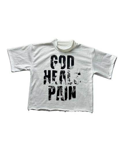 Black version "god heals" shirt